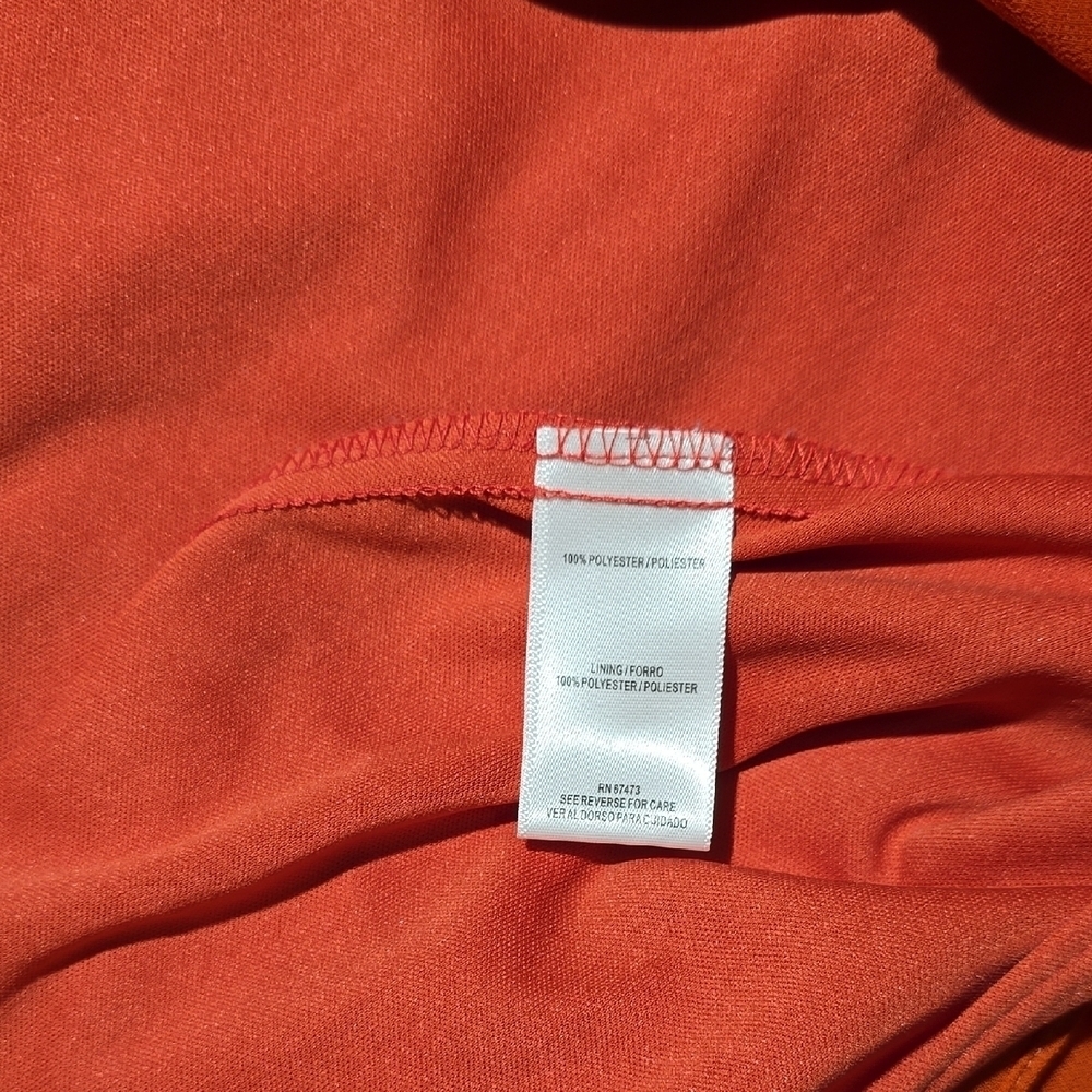 Maison Tara Orange Asymmetrical Ruffled Sundress - Picture 5 of 6